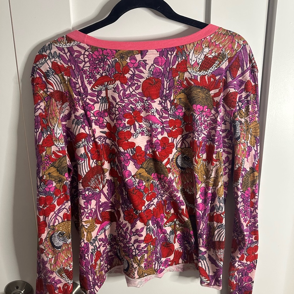 Anthro Maeve - Colorful Floral Women's Top - medium - Picture 3 of 3